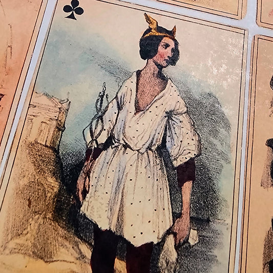 Petit jeu romantique 32 cartes par Nanteuil Celestin 1838 - reproduction