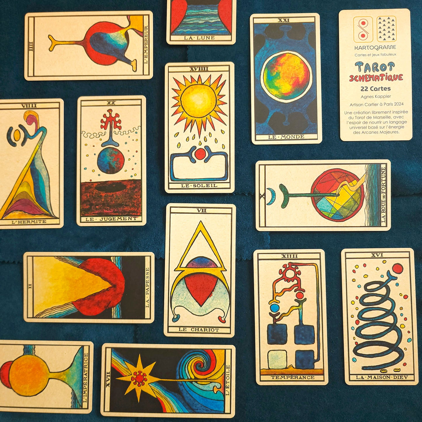 Schematic Tarot of Travel - 22 cards